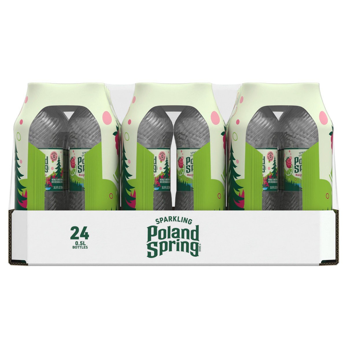 GUEST_4a8b1ad8-732a-44c6-b32c-758ed14d394a.jpg Poland Spring Raspberry Lime Sparkling Water - 24pk/0.5L Bottles: Non-Caffeinated - Image 1