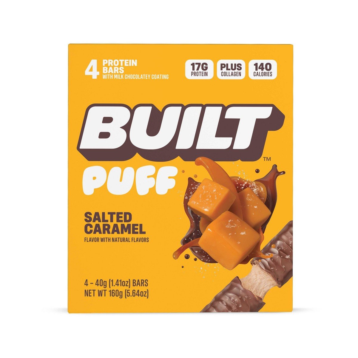 GUEST_4ad59a04-1c37-4cd9-9a48-df32b53e88fd.jpg Built Bar Salted Caramel Puff Protein Bars - 17g Protein - 5.64oz/4ct - Image 1