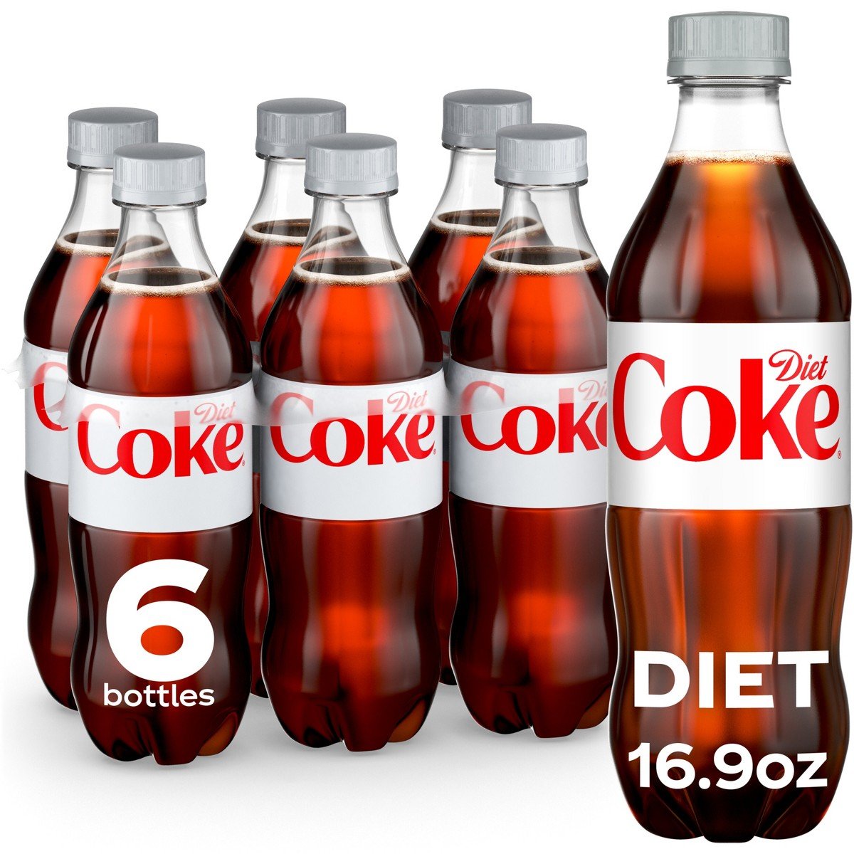 GUEST_4badbc8d-184b-4882-bb69-d169a4ea1172.jpg Diet Coke Soda - 6pk/16.9 fl oz Bottles - Image 1