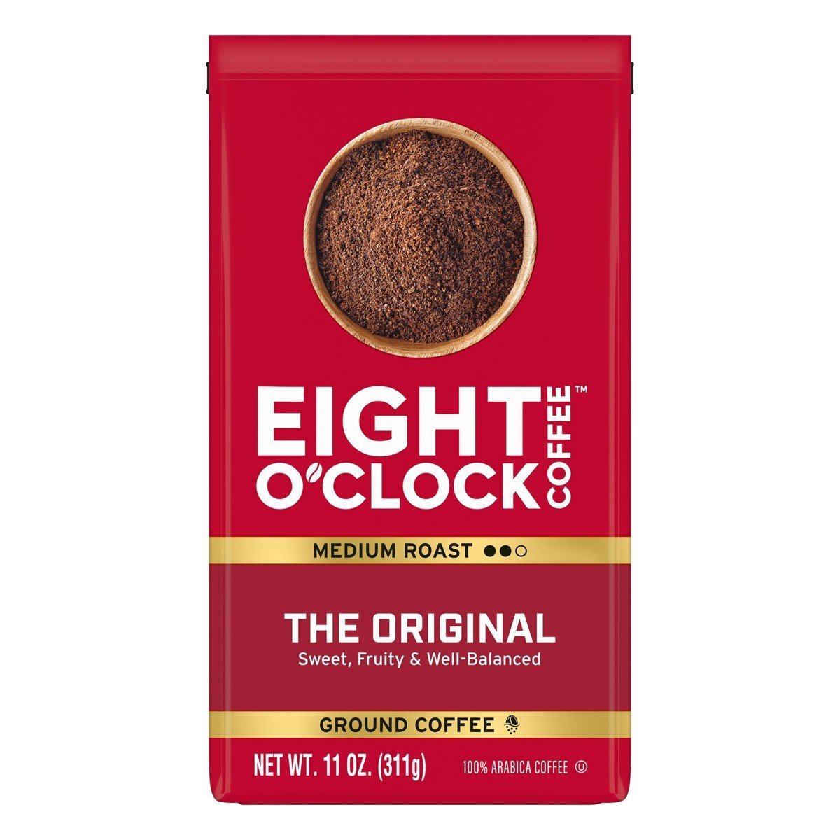 GUEST_4c63fd52-659e-4bb2-b97a-a3a7ea9f7712.jpg Eight O'Clock Original Medium Roast Ground Coffee - 11oz: Arabica Beans, African & Latin America Variety - Image 1