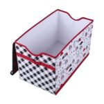 Bacati - Lumberjack Red/Black/Gray Boys Cotton Storage Toy Chest - Image 2