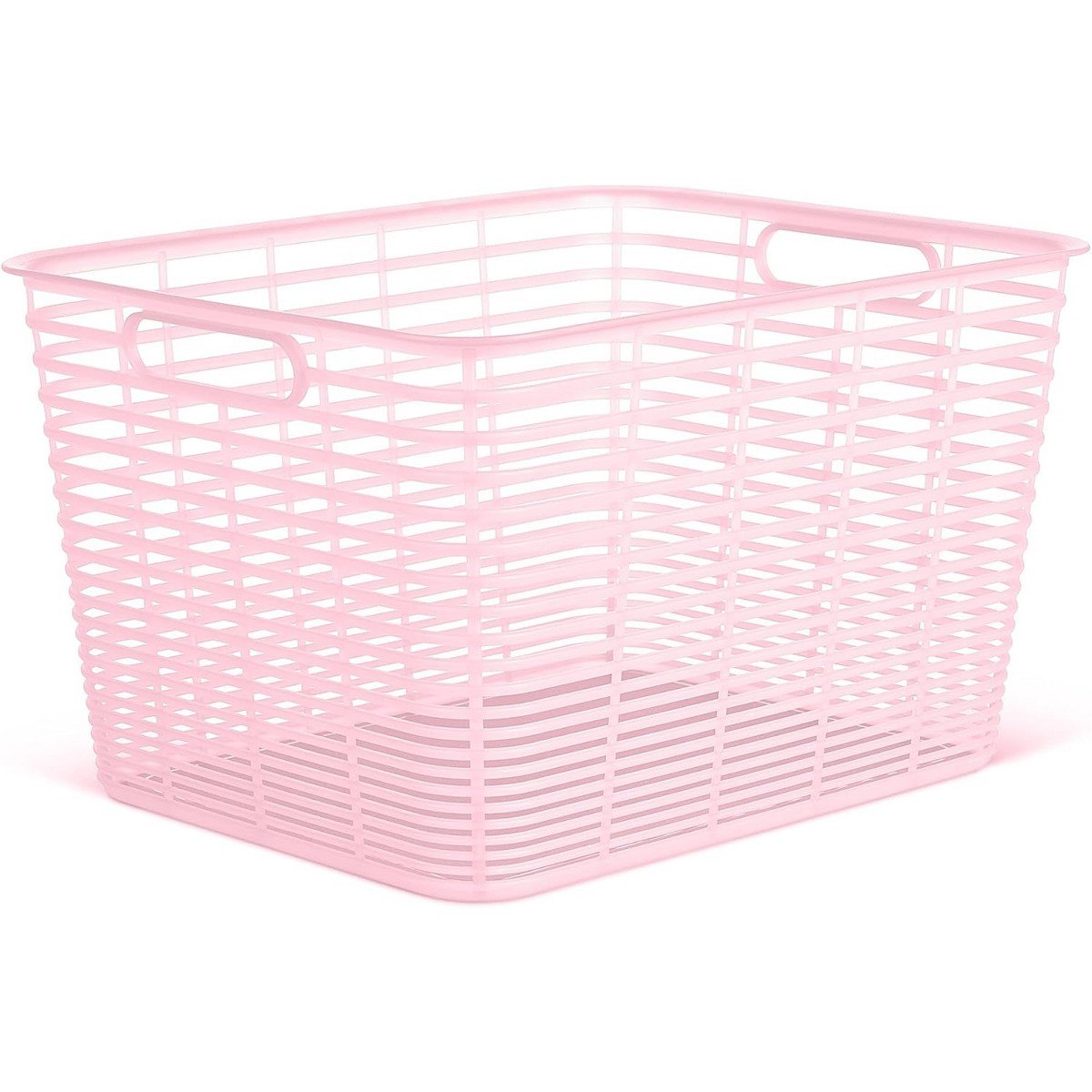 GUEST_4d23d069-1d63-40f1-b02e-203da4e08baa.jpg Curver 4 Pack 18.8L Aria Decorative Plastic Storage Organization Baskets, Pink - Image 1