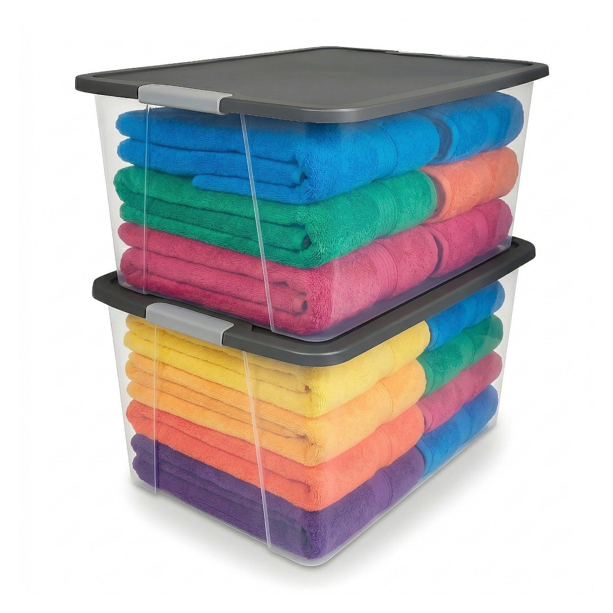 GUEST_4d26930c-9fca-4c00-9881-f61ee5664a2b.jpg HOMZ, Secure Latch, Large Plastic Storage Bins for Organization Multipack - Image 1