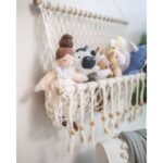 Crane Baby Hanging Storage Decor - Willow: Cotton, Wood, Rectangle, Wall-Mounted - Image 5