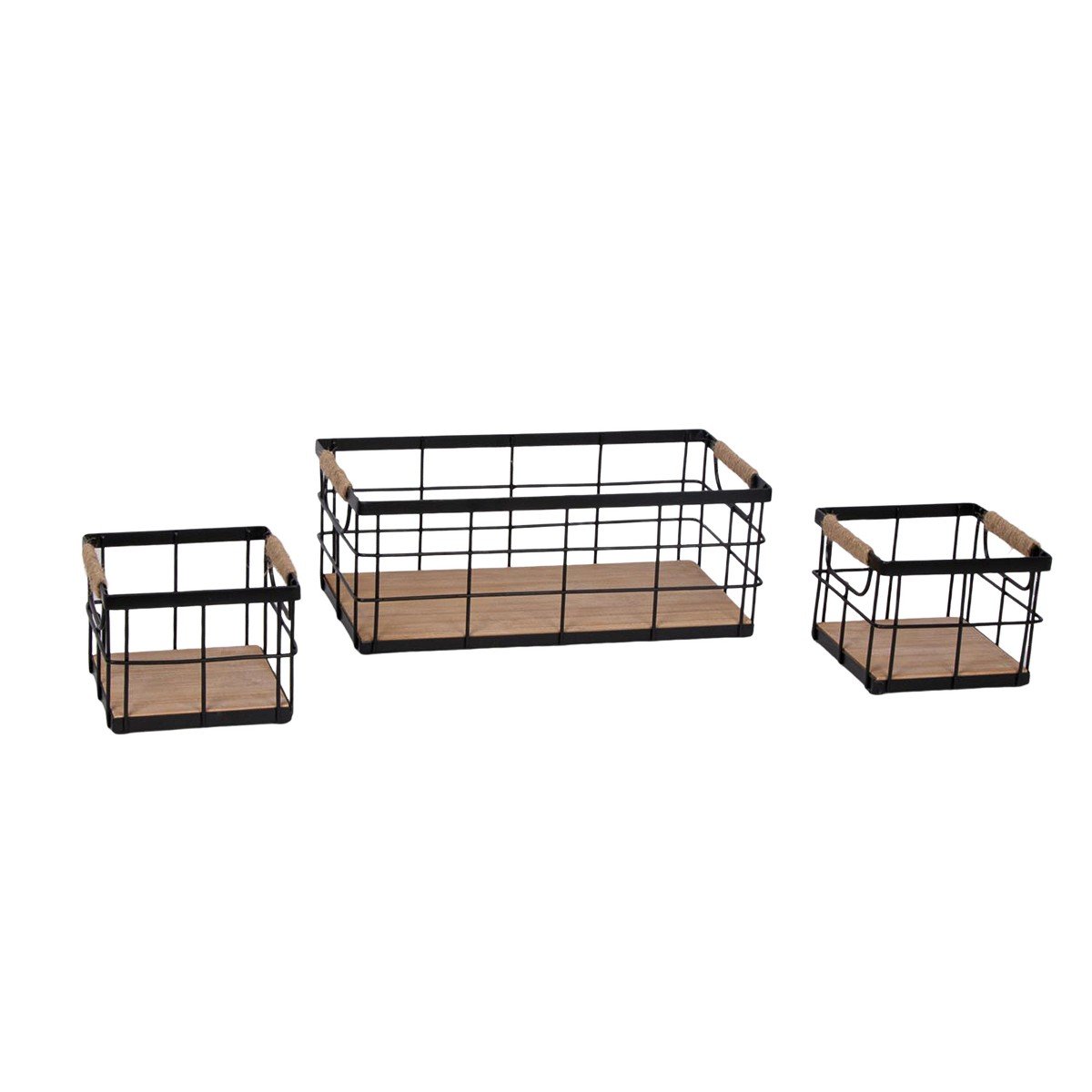 GUEST_4db7489e-6558-4993-8296-c9360c44b1f7.jpg VIP Metal 12.5 in. Brown Cage Baskets Set of 3 - Image 1