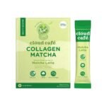 Cloud Cafe Matcha Latte with Marine Collagen Instant Green Tea - 8oz: Caffeinated