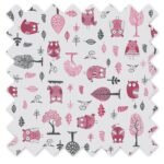 Bacati - Owls Pink/Gray Girls Cotton Storage Toy Chest - Image 3