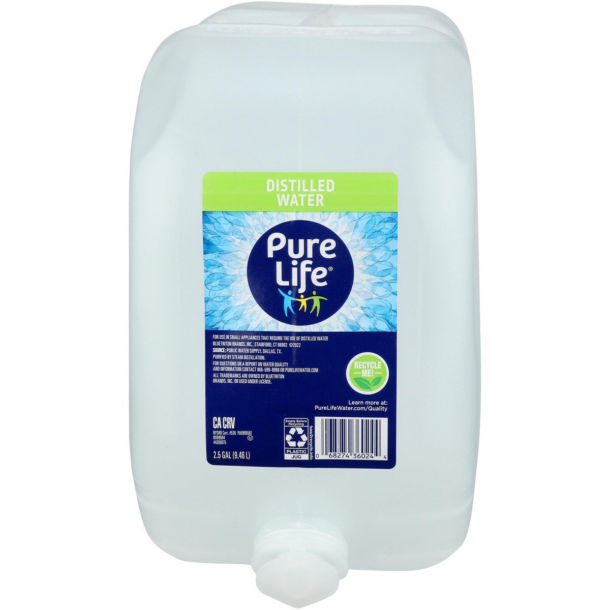 GUEST_4f054642-39ea-4449-b683-3a6892c6d33c.jpg Pure Life Water Distilled - Pack of 2 - 320 fl oz - Image 1