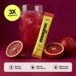 Magna Hydration Electrolyte Mix Stick Pack Dietary Supplement Vegan Powder - Blood Orange - 10ct: Non-GMO, Sugar-Free, Gluten-Free, Magnesium 210mg - Image 3