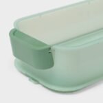Click in Place 3qt Shallow Slim Plastic Storage Bin for Home and Office Organization Green Tint - Brightroomâ„¢ - Image 4