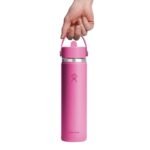 Hydro Flask 24 fl oz Stainless Steel Wide Mouth Flex Straw Water Bottle - Passion Pink - Image 3