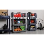IRIS Jumbo Bin Clear: Stackable Plastic Utility Storage for School Supplies, 14.75" x 10" x 8" - Image 2