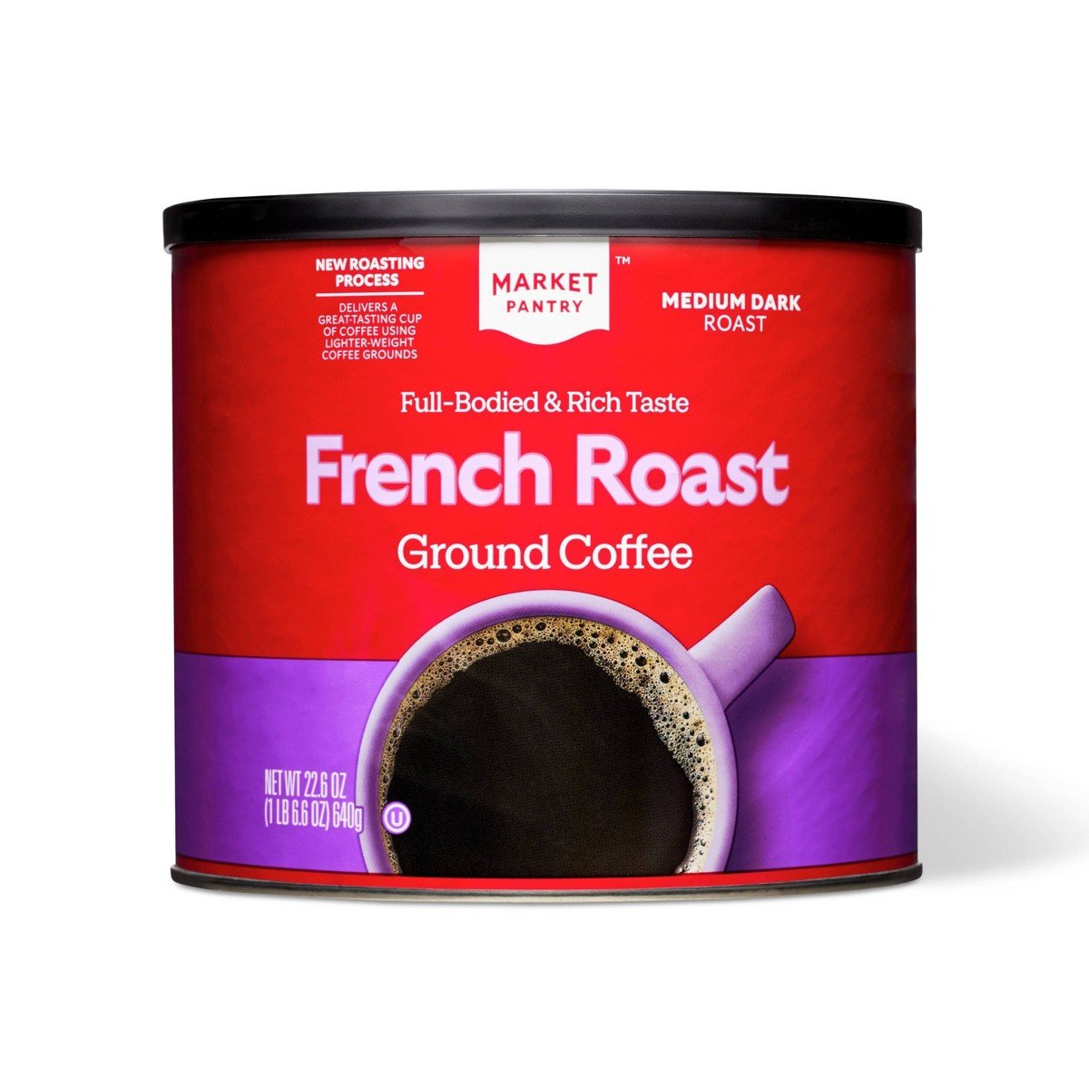 GUEST_51bdd8ee-8084-4eba-b515-ae153666c6bb.jpg French Roast Medium-Dark Roast Ground Coffee - 22.6oz - Market Pantry™ - Image 1