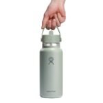Hydro Flask 32 fl oz Stainless Steel Wide Mouth Flex Straw Water Bottle - Agave - Image 3