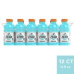 Gatorade G Zero Glacier Freeze Sports Drink - 12pk/12 fl oz Bottles: Sugar-Free, Non-Caffeinated
