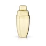Viski Gold Heavyweight Cocktail Shaker, Stainless Steel Drink Mixer for Espresso Martini, Margarita, Home Bar Gifts for Men, Bartender Tools, 16.5oz