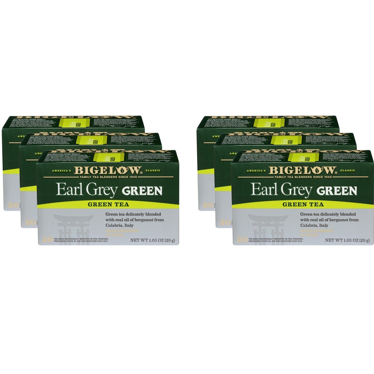 GUEST_52ff71f3-7768-44de-b760-89261c01736c.jpg Bigelow Earl Grey Green Tea - Case of 6 - 20 Bags - Image 1