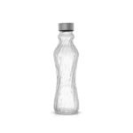 JoyJolt Spring Glass Fluted Water Bottles with Stainless Steel Cap - 16 oz Glass Juice Bottles - Set of 6 - Image 3