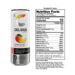 CELSIUS Sparkling Mango Lemonade Functional Energy Drink - 12 fl oz Single: Caffeinated - Image 3