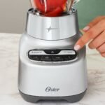 Oster 2-in-1 One Touch Blender - Stainless Steel: Glass Jar, 6 Speeds, Smoothies, Ice Crush, Dishwasher-Safe Parts - Image 2