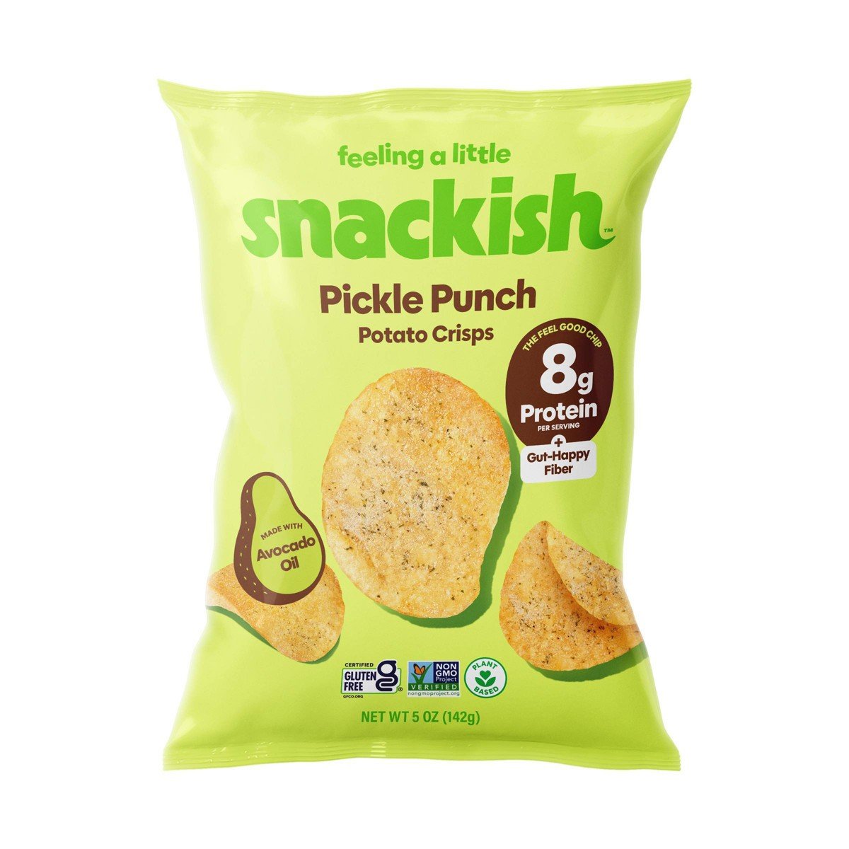 GUEST_5379126f-751e-4409-99fd-05966847deba.jpg Snackish Pickle Punch Potato Crisps - 5oz - Image 1