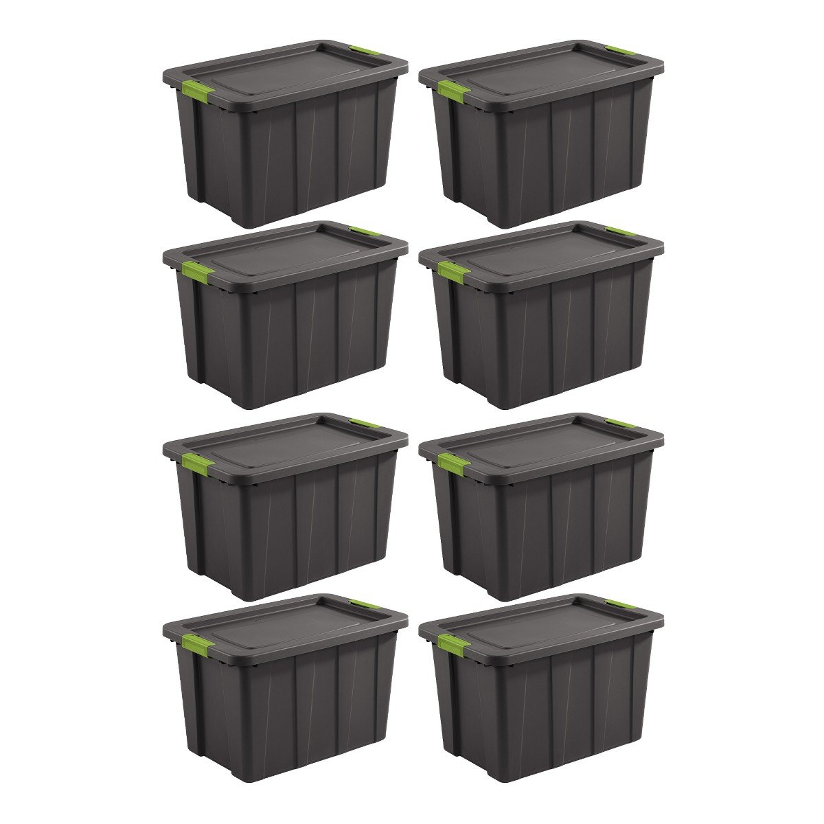 GUEST_53b4ed52-e0b6-4641-af92-a50a343e17c2.jpg Sterilite 30 Gal Latching Tuff1 Stackable Storage Tote Bin w/ Latch Lid, 8 Pack - Image 1
