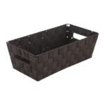Simplify Woven Strap Extra Long Shelf Tote Chocolate