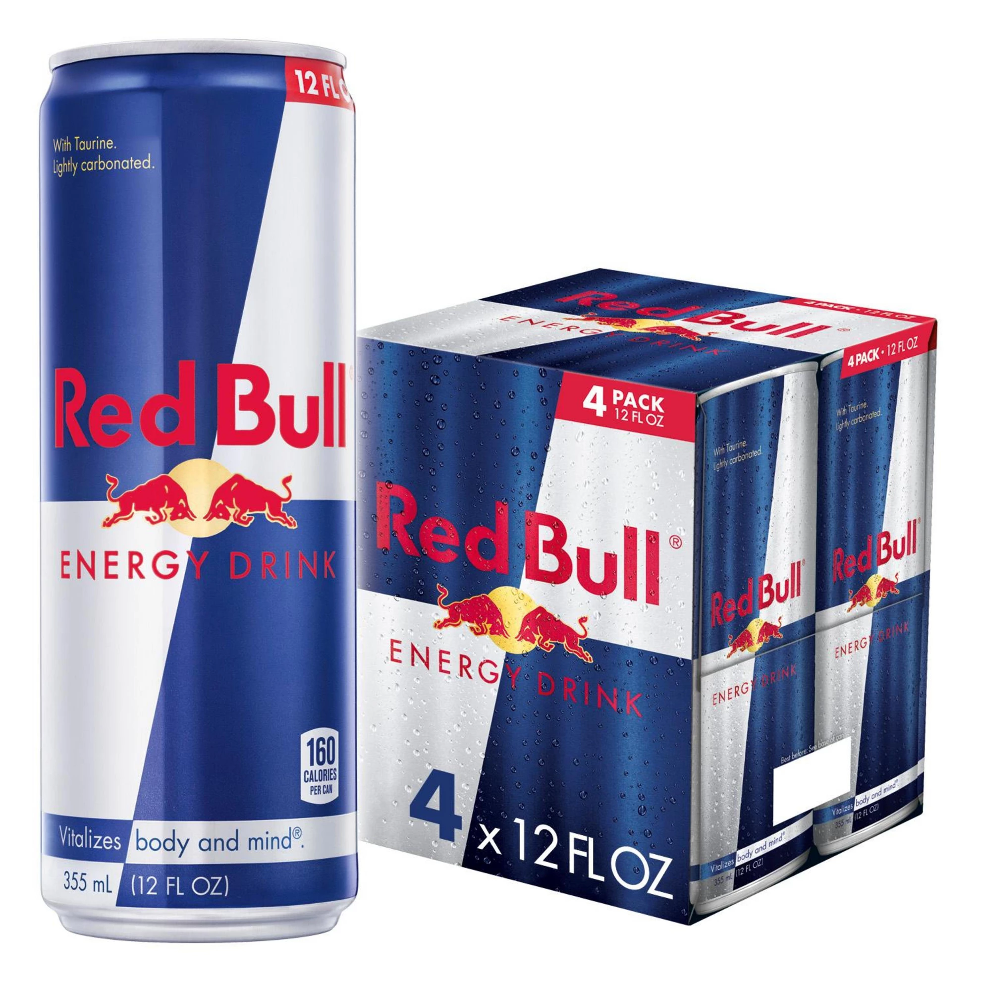 GUEST_551bc115-1a73-452c-b709-edd18ee1a086 Red Bull Energy Drink - 4pk/12 fl oz Cans: Low Fat, No Artificial Flavors, Caffeinated - Image 1