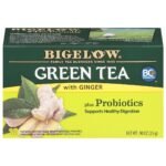 Bigelow Green Tea with Ginger Plus Probiotics Tea Bags - 18ct