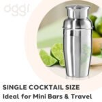 Oggi 10oz Stainless Steel Mini Cocktail Shaker - Image 6