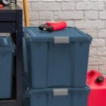 IRIS 74 Qt Airtight Plastic Storage Bin with Lid and Seal and Secure Latching Buckles, Navy, 4Pk - Image 6