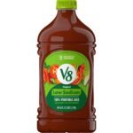 V8 Original Low Sodium 100% Vegetable Juice - 64 fl oz Bottle: Gluten-Free, No Added Sugar