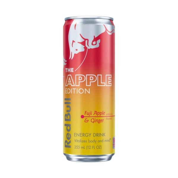 Red Bull Apple Edition Energy Drink - Fuji Apple & Ginger - 12 fl oz: Low Fat, Caffeinated
