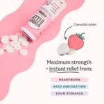 Wonderbelly Antacid 1000mg Chewable Heartburn Relief Tablets - Strawberry Milkshake - 60ct - Image 4