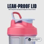 BlenderBottle 24 fl oz Energy and Sports Drink Shaker Bottle - Lilac/Pink - Image 3