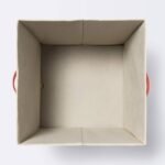 Tufted Canvas 13"x13" Storage Cube - Cloud Island™ Rainbow: Decorative Storage Bin, Canvas Material - Image 5