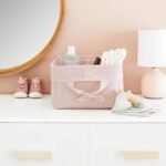 Decorative Storage Bin with Side Tie Medium - Cloud Island™ Pink - Image 2