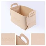 REGALWOVEN 6 Pack Storage Cube, Storage Bin with Handles Collapsible Storage BasketBooks Beige 7.1*5.1*4.3in - Image 2