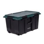 IRIS 2pk 20gal Remington Airtight Footlocker Weathertight Storage Bins with Lids Heavy Duty Containers - Image 2