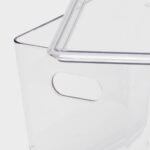 5L Stacking Clear Bin with Lid - Brightroomâ„¢: PET, Stackable, Universal Storage, Handles, 13.77" x 5.11" - Image 4