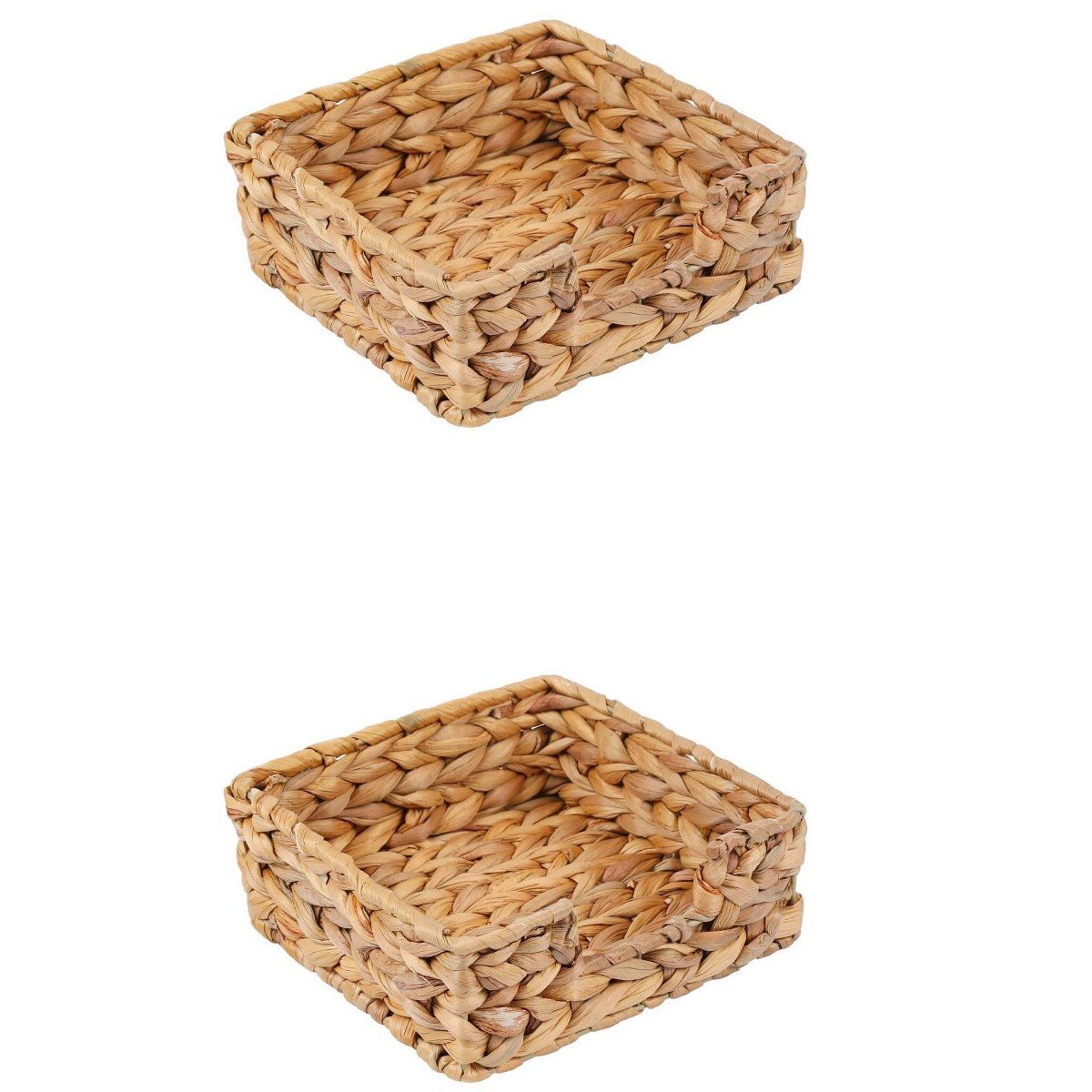 GUEST_5a4628c7-a22a-4662-b832-8ff0e46723ab.jpg REGALWOVEN 2 Pack Wicker Basket, Basket for Organizing, Storage Basket, Storage Cube for Bedroom, Shelves Brown 9.4*5.1*2.8in - Image 1
