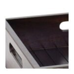 HomeRoots 16" Black Solid Wood Organizing Box - Image 5