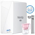 Waterdrop X12 Alkaline Mineral Reverse Osmosis System, NSF/ANSI 58 and 372 Certified, 1200 GPD, 11-Stage, Extra 1 Pink Water Filter Pitcher