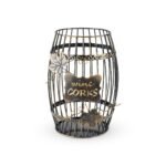 True Wine Barrel Cage Cork Holder, Decorative Metal Cork Storage, Kitchen, Home Decor Display, Gifts for Wine Lovers, Collectors, Holds 220 Wine Corks - Image 6