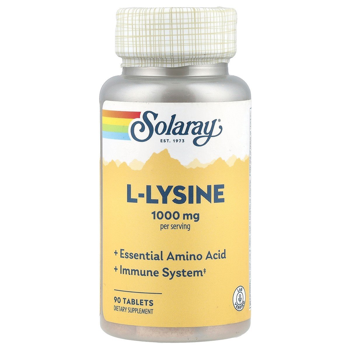 GUEST_5c5aaec2-bbfe-4bfd-a5b1-f62783141be4.jpg Solaray L-Lysine, 90 Tablets - Image 1