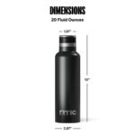 RTIC Outdoors 20 fl oz Journey Stainless Steel Water Bottle - Black - Image 6