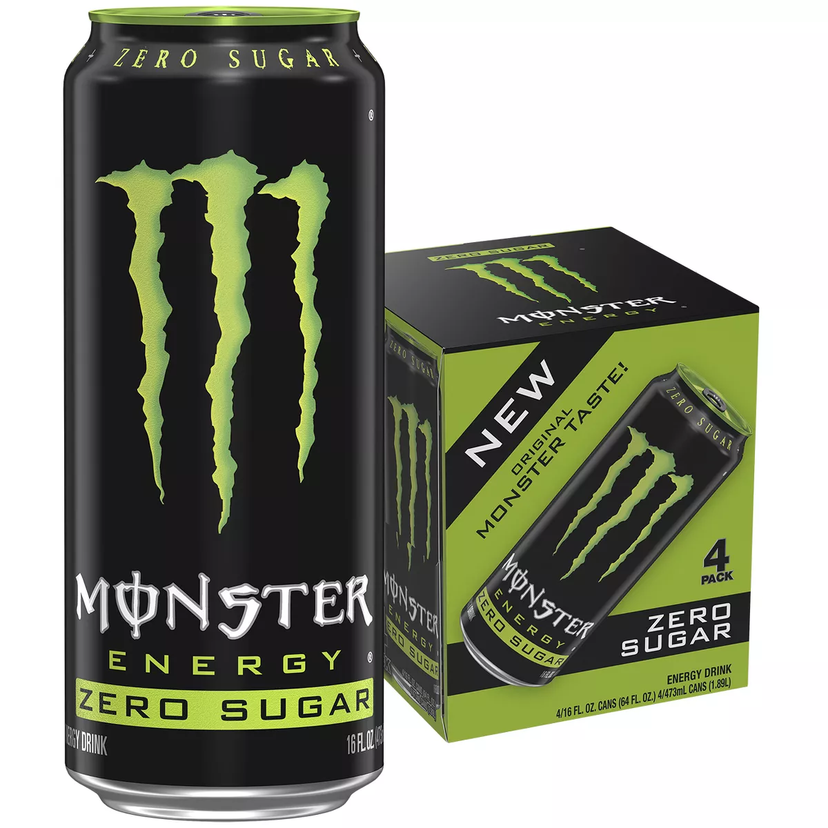 GUEST_5e0b4b10-fdab-4c24-83b7-b1ac5900e9d2 Monster Energy Zero Sugar Energy Drink - 4pk/16 fl oz Cans - Image 1