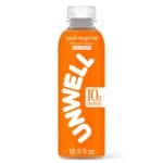 Unwell Hydration Protein Drink with Electrolytes and 10g Whey Protein Isolate Peach Tangerine - 16.9 fl oz: Caffeine Free