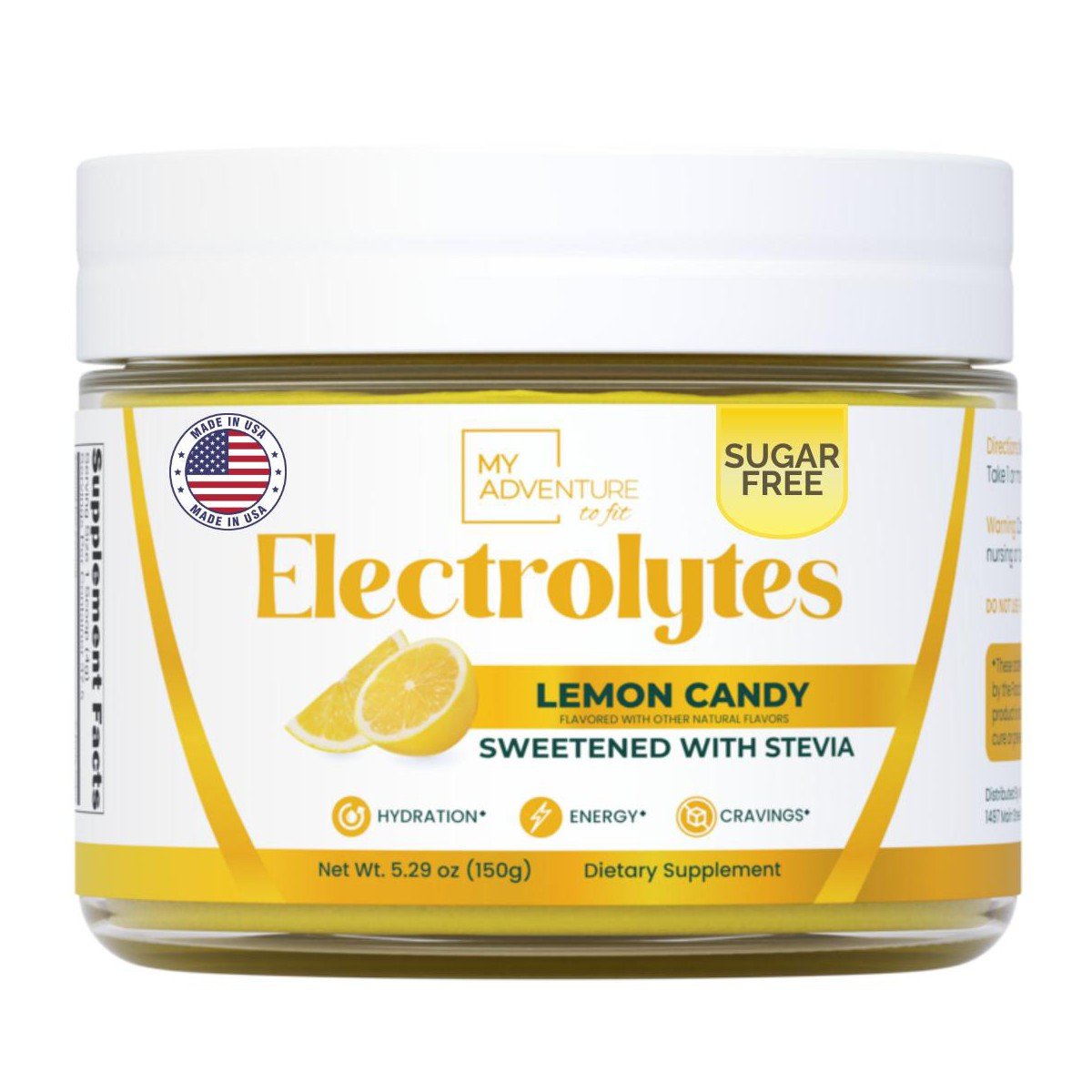 GUEST_5f2e7513-6a8e-4985-91d5-be01c1a86051.jpg My Adventure to Fit Electrolytes Powder Sugar Free Drink Mix - Lemon Candy Flavored - 37 Servings - No Artificial Flavors, Colors, or Sweeteners - Image 1