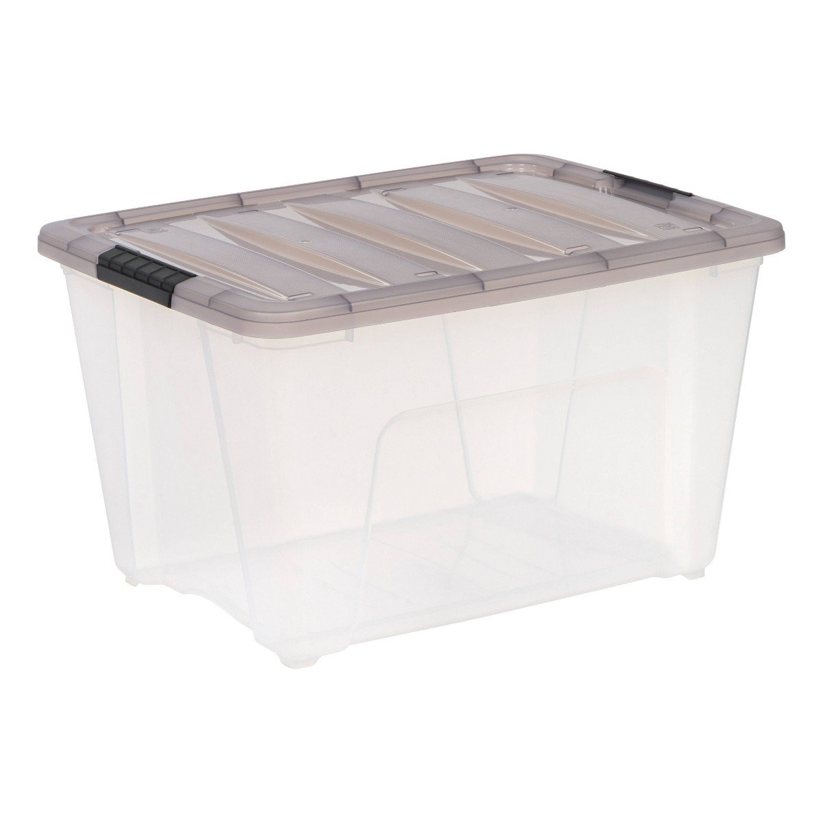 GUEST_5f4ff254-00b0-4b15-8ed8-4c4a0ff346a7.jpg IRIS 53.5qt Stack and Pull Plastic Storage Bin: Clear, Lidded, Portable, Nesting, Universal Storage, 22"x16.5"x13.03" - Image 1